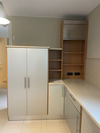 Cocina completa modular color perla clarito