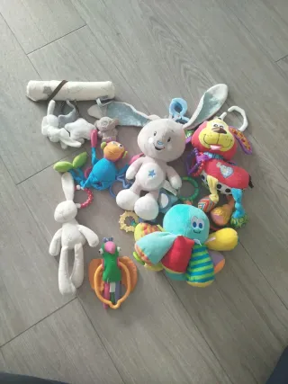 Lote Peluches Coche Bebé