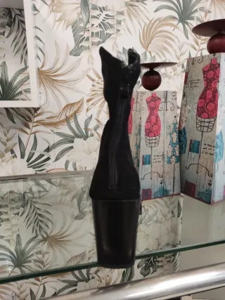 Botines negros tacón cuadrado