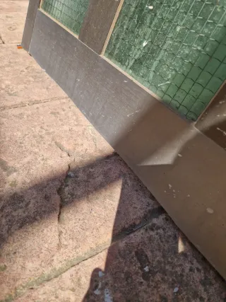 Hoja de puerta Exterior Aluminio con Cristal