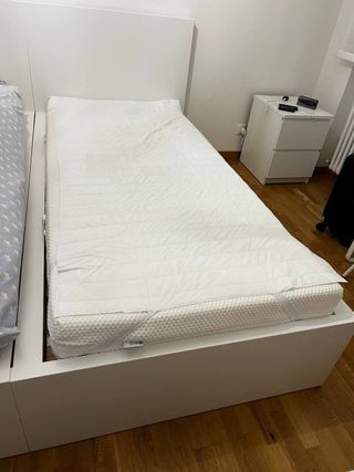 Letto singolo 90x200 doghe legno Senza materasso