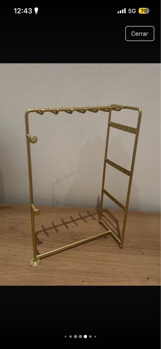 Joyeros de madera y metal dorado