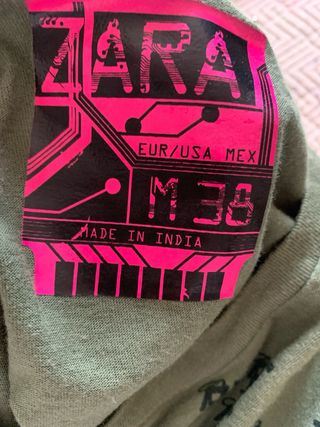 Camiseta Zara Hombre Manga Larga