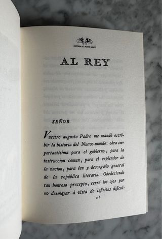 Historia del nuevo mundo