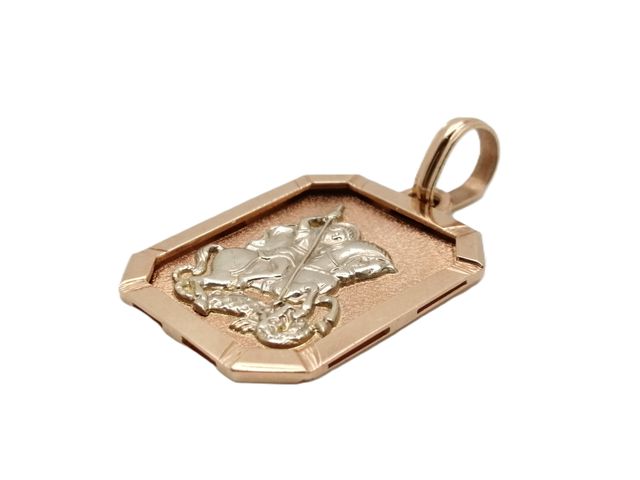 Colgante de Oro Bicolor 14 Kt. 6.6 gr segunda mano