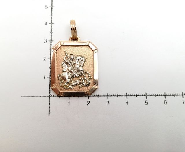 Colgante de Oro Bicolor 14 Kt. 6.6 gr segunda mano