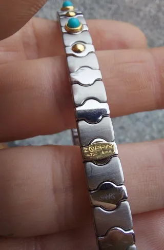 Bracciale Oro Giallo 750 con Turchese