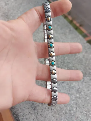 Bracciale Oro Giallo 750 con Turchese