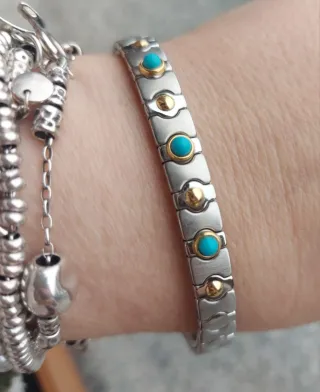 Bracciale Oro Giallo 750 con Turchese