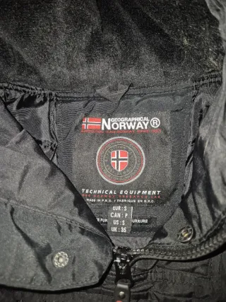 Abrigo Geographical Norway Negro Talla s original