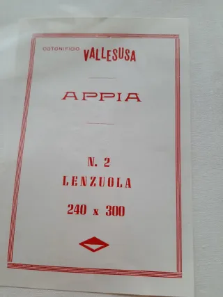 2 Lenzuola Cotonificio Vallesusa Appia