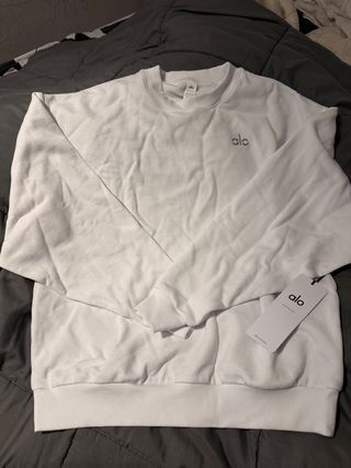 Alo Yoga Sudadera Blanca Original