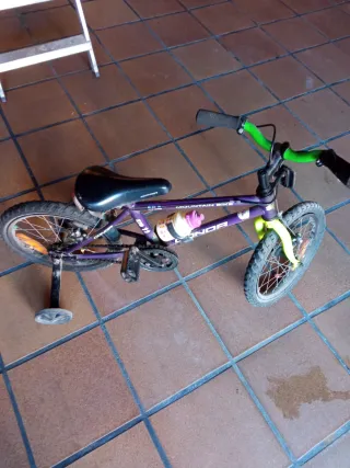 Bicicleta infantil morada