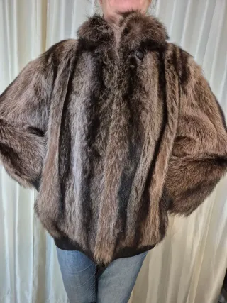 Cazadora de pelo raposo