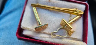 Set Joyas Belmonte Gemelos y Pasador Oro