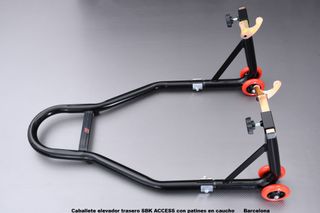Caballete elevador trasero SBK ACCESS con patines