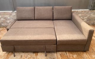 Sofá Cama Chaise Longue Marrón