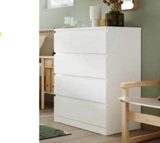 Cómoda MALM IKEA 4 cajones blanca
