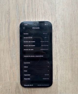 iPhone 13 Pro 128GB Plata