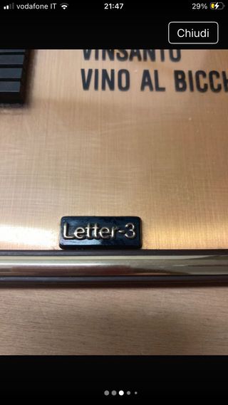 Listino prezzi bar con numeri componibili