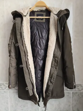Parka mujer verde militar