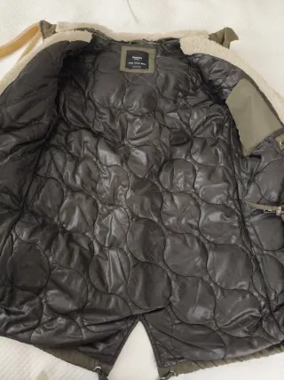 Parka mujer verde militar