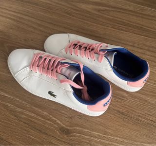 Zapatillas Lacoste Blancas y Rosas