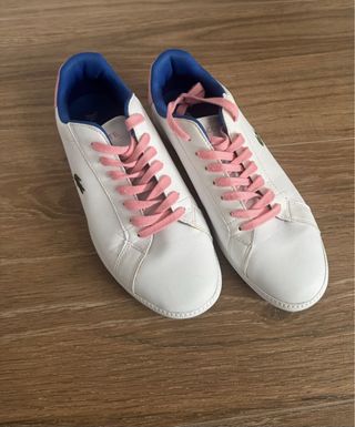 Zapatillas Lacoste Blancas y Rosas