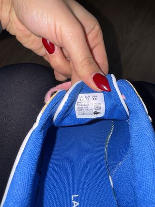 Zapatillas Lacoste Blancas y Rosas