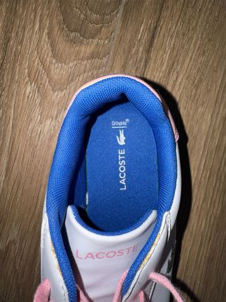 Zapatillas Lacoste Blancas y Rosas