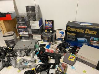 Nintendo Nes, PlayStation I, Game Boy.