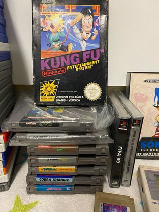 Nintendo Nes, PlayStation I, Game Boy.