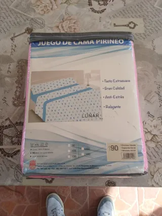 Juego de Cama Pirineo Azul Poliéster