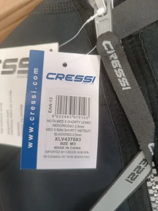 Traje de neopreno Cressi Med X Hombre E1F2811