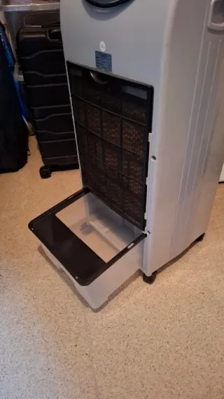 Climatizador Evaporativo Beige y Azul