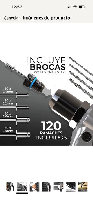 Remachadora Profesional con Accesorios