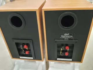 Altavoces Gale Marrones y Dorados