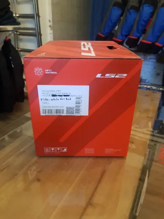 Casco Moto Integral LS2 Rapid II FLitz Azul/Rojo