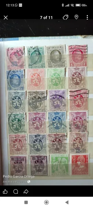 Gran lote sellos Bélgica