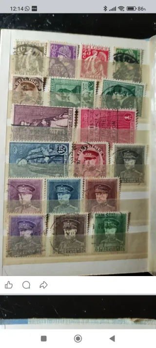 Gran lote sellos Bélgica