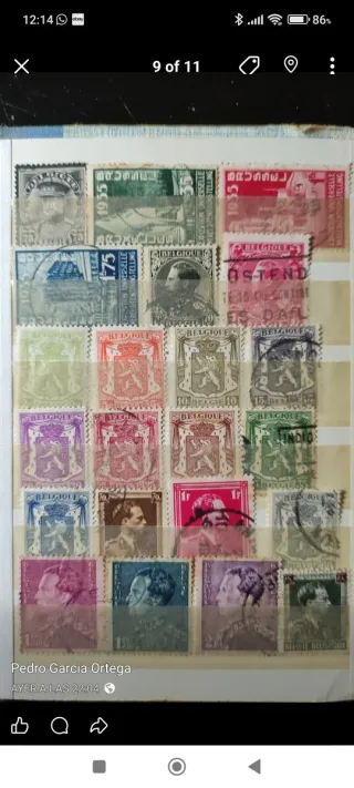 Gran lote sellos Bélgica