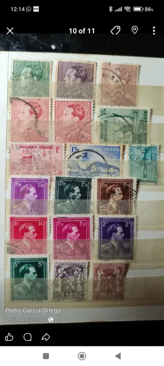 Gran lote sellos Bélgica