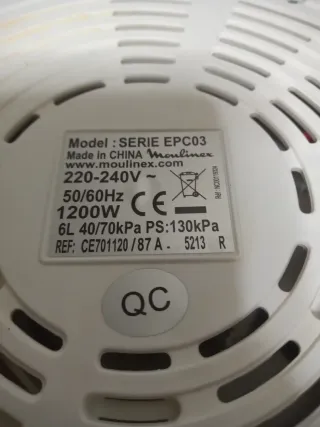 Olla Rápida Moulinex Cookeo