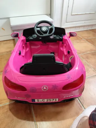 Coche Eléctrico Infantil Mercedes 12V Rosa