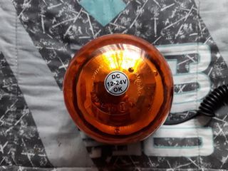 Sirena Rotativa LED 12V-24V Naranja