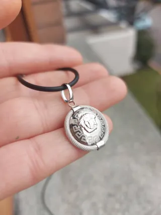 Ciondolo Medusa Oro Bianco 750