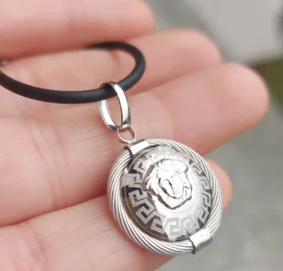 Ciondolo Medusa Oro Bianco 750