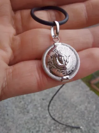 Ciondolo Medusa Oro Bianco 750