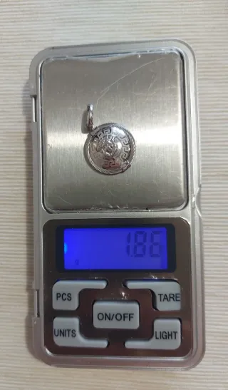 Ciondolo Medusa Oro Bianco 750