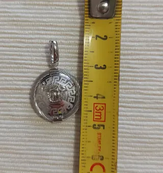 Ciondolo Medusa Oro Bianco 750